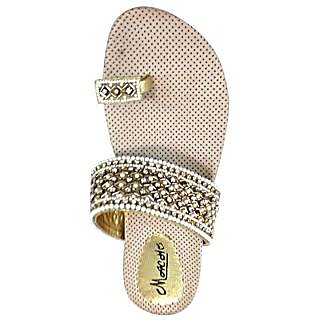 fancy flat chappal