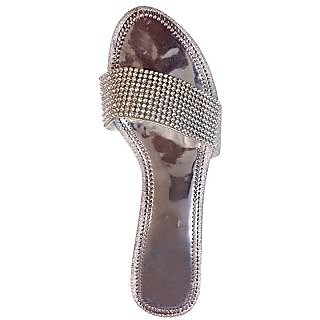 silver chappal design