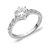 Peora 92.5 Cz Sterling Silver Ring PR1274