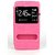 Then&There Window Pu Leather Flip Cover Case (Pink) With Stand Function For Samsung Galaxy Note 4