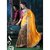 Fabfirki Designer Orange And Brown Shaded Saree
