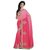 Firstloot Adorable Dual Shaded Embroidered Faux Georgette Saree