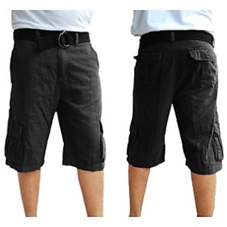 Buy Courage Roughwear Mens 6 Pocket Capri With Free Casual Belt Online