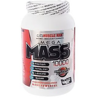 mega mass 10000 weight gainer muscle grow 2 lbs