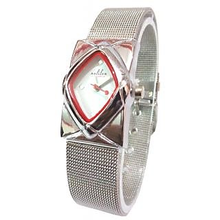 nolilon steel theme ladies wrist watch
