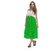 Women Dress - Naughty And Nice Crochet Contrast Dress - Neon Green Color