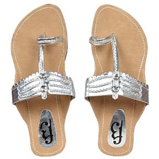silver flats size 9