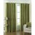 Royal Silky Polyester Green Solid Eyelet Window Curtain