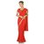 14Fashions Red Georgette Lace Saree With Blouse