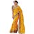 Triveni Yellow Net Embroidered Saree With Blouse