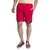 NU9 2002 Red Polyester Shorts