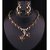 Kriaa Gold Plated Necklace Set in Brown  -  2102403