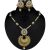 Kriaa Glorious Design Pearl Pendant Set in Maroon  -  2102605