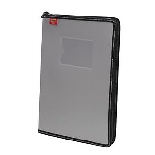 Trio C800 Conference Zipper File With Pad A4 (Set Of 2, Grey)
