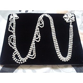 Saree brooch store with long chain