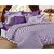 Story Home Purple 100 Cotton Magic 1 Double Bedsheet With 2 Pillow Cover-MG1096