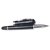 P-131 Baoer 520 Black Contemporary Metal Roller Pen with Silver Trim