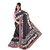 Suchi Fashion Grey Print and Embroidery Patch Work Georgette Saree