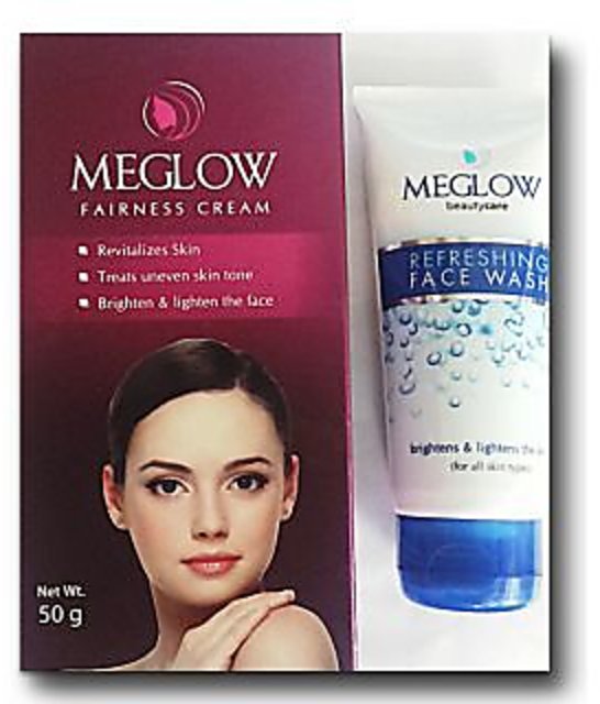 meglow cream face wash