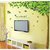 Walltola PVC PVC Green Leaves Tree Floral Wall Sticker (24X35 Inch) (No of Pieces 1)