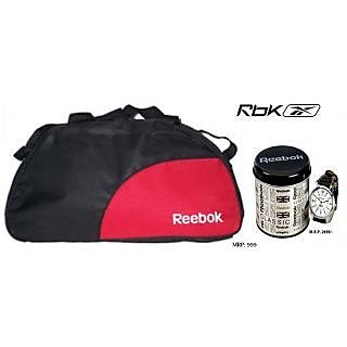 Reebok Duffle Bag Handy & Stylish Bag + Free Reebok Watch With Every ...