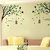 Walltola Pvc Falling Leaves Birds Cage Giant Size - Contemporary Double Sheet Wall Sticker (71X39 Inch)