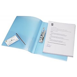 Trio RG52A Report File Punchless Clip A4 (Set Of 12, Transparent Blue)