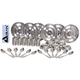 Airan 30 Pcs 100% Stainless Steel Dinner Set - 1225044