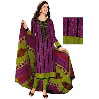 Bansal Collection Cotton Printed Suit With Chiffon Dupatta And Printed Salwar