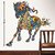 Walltola Pvc Running Horse With Art Wall Sticker (39X39 Inch)