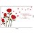 Walltola Multicolor Other Floral Wall Decal Bedroom Romantic Rose Flowers (No of Pieces 1)