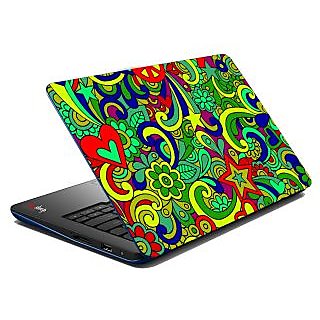 MeSleep Multi Colored Paisley Laptop Skin