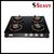 Seavy CT BK 402  Manual 4 Burner Black Glass Cook TOP