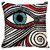 Mesleep Eye Digitally Printed  16X16 Inch Cushion Cover Trendy