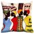 Multicolor Polyester Cushion Covers 16 X 16 Inches