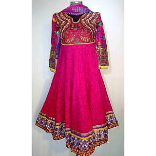 Pink Designer Anarkali Suit With Embroidery- KF 5045