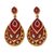 Kriaa Stunnig Red Meenakari Earrings  -  1103126