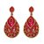 Kriaa Elegant Red & Pink Meenakari Earrings  -  1103128
