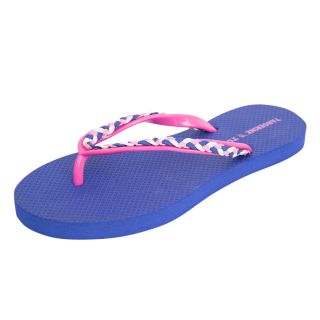 Women's EVA Braided Strap Slippers Purple