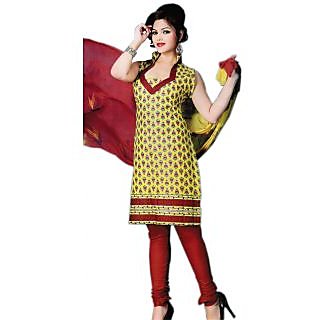 Bansal Collection Premium Cotton Printed Unstitched Suit With Dupatta
