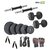 10 KG BODY MAXX DUMBELLS SETS RUBBER PLATES + 2 RODS + GLOVES + ROPE + GRIPPER