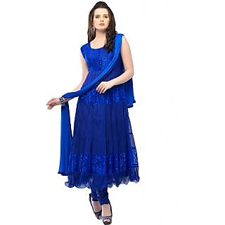 Madhav Enterprise Blue Braso Net Designer Party Wear Dress Md10004