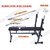 3 IN 1 ( BENCH FOR HOME GYM ) + 5FT BENCH ROD + 3FT ROD+ FREE LOCK