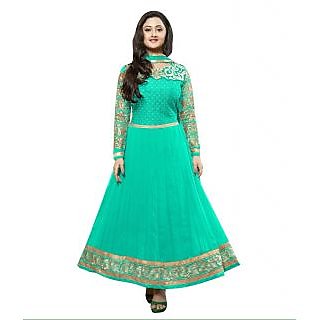Madhav Enterprise Sky Blue Georgette Designer Party Wear Dress Md10026