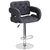 Kitchen/Bar Stool in Black Leatherette with Arm Rest