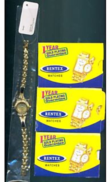 WOMENS WATCH RENTEX WEDING COLLECTION STILISH WRIST WATCH GOLDEN