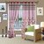 Story@Home Maroon Jaquard Berry Curtain 1 pc Window curtain