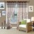 Story@Home Brown Jaquard Berry Curtain 1 pc Window curtain