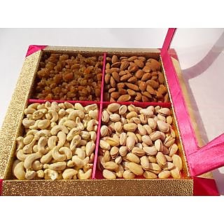 Dry Fruits Gift Hamper For Diwali Golden Square Box | My XXX Hot Girl