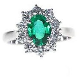 18 KT Gold Plated Solitaire Diamond Ring (Option 18)